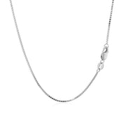 Bids.com 10k White Gold Classic Box Chain 1.0mm Necklaces White Smoke 16 / White Gold,18 / White Gold,20 / White Gold,22 / White Gold,24 / White Gold,30 / White Gold,One / White Gold