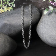 Bids.com 3.2mm 14k White Gold Oval Rolo Chain Necklaces Black 18 / White Gold,One / White Gold