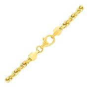 Bids.com 14k Yellow Gold Solid Diamond Cut Rope Chain (4.00 mm) Necklaces White Smoke 18 / Yellow Gold,20 / Yellow Gold,22 / Yellow Gold,24 / Yellow Gold,30 / Yellow Gold,26 / Yellow Gold