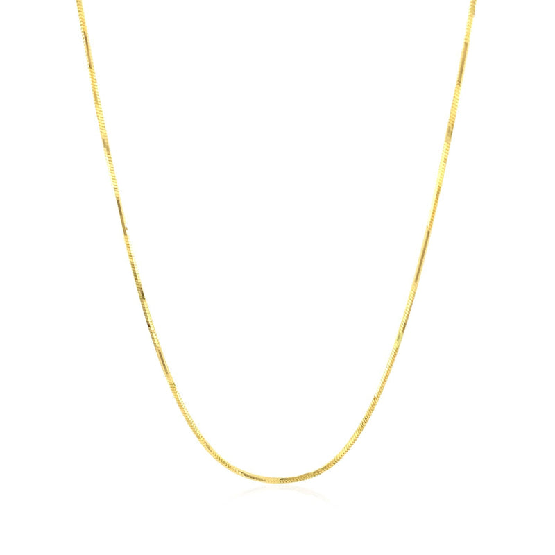 Bids.com 14k Yellow Gold Octagonal Shiny Snake Chain 0.8mm Necklaces White Smoke 16 / Yellow Gold,18 / Yellow Gold,20 / Yellow Gold,24 / Yellow Gold,One / Yellow Gold