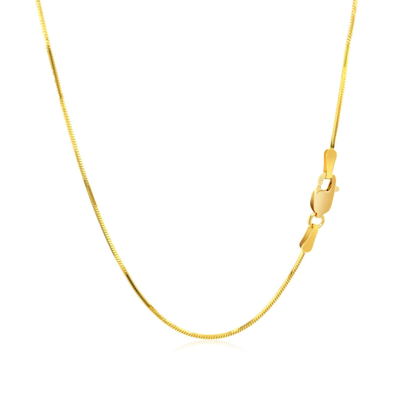 Bids.com 14k Yellow Gold Octagonal Shiny Snake Chain 0.8mm Necklaces White Smoke 16 / Yellow Gold,18 / Yellow Gold,20 / Yellow Gold,24 / Yellow Gold,One / Yellow Gold