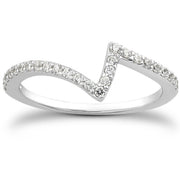 Bids.com 14k White Gold Fancy Zig Zag Pave Diamond Wedding Ring Band Rings White Smoke 4 / White Gold,4.5 / White Gold,5 / White Gold,5.5 / White Gold,6 / White Gold,6.5 / White Gold,7 / White Gold,7.5 / White Gold,8 / White Gold,8.5 / White Gold,9 / White Gold