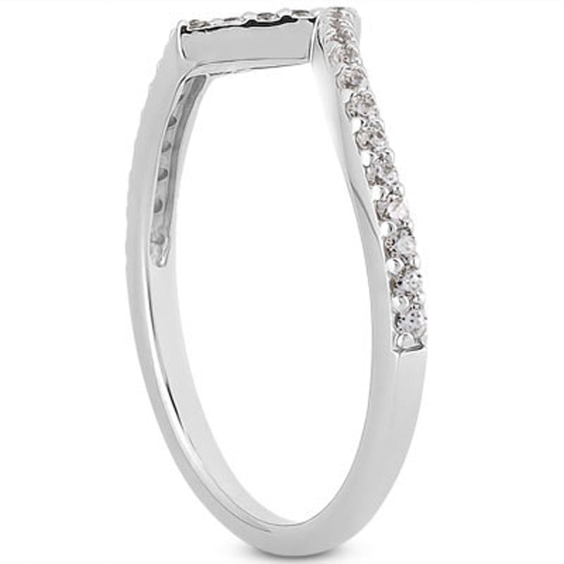 Bids.com 14k White Gold Fancy Zig Zag Pave Diamond Wedding Ring Band Rings White Smoke 4 / White Gold,4.5 / White Gold,5 / White Gold,5.5 / White Gold,6 / White Gold,6.5 / White Gold,7 / White Gold,7.5 / White Gold,8 / White Gold,8.5 / White Gold,9 / White Gold
