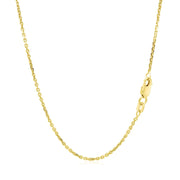 Bids.com 14k Yellow Gold Diamond Cut Cable Link Chain 1.4mm Necklaces White Smoke 16 / Yellow Gold,18 / Yellow Gold,20 / Yellow Gold,24 / Yellow Gold,One / Yellow Gold