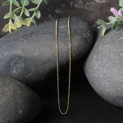 Bids.com 14k Yellow Gold Diamond-Cut Bead Chain 1.0mm Necklaces Black 16 / Yellow Gold,18 / Yellow Gold,20 / Yellow Gold,One / Yellow Gold