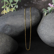 Bids.com 14k Yellow Gold Diamond-Cut Bead Chain 1.0mm Necklaces Black 16 / Yellow Gold,18 / Yellow Gold,20 / Yellow Gold,One / Yellow Gold