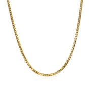 Bids.com 14k Yellow Gold Franco Chain 1.8mm Necklaces White Smoke 16 / Yellow Gold,18 / Yellow Gold,20 / Yellow Gold,24 / Yellow Gold,One / Yellow Gold