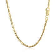 Bids.com 14k Yellow Gold Franco Chain 1.8mm Necklaces White Smoke 16 / Yellow Gold,18 / Yellow Gold,20 / Yellow Gold,24 / Yellow Gold,One / Yellow Gold
