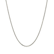 Bids.com 14k White Gold Diamond Cut Cable Link Chain 1.4mm Necklaces White Smoke 16 / White Gold,18 / White Gold,20 / White Gold,24 / White Gold,One / White Gold