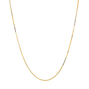 Bids.com 14k Yellow Gold Classic Box Chain 0.45mm Necklaces White Smoke 16 / Yellow Gold,18 / Yellow Gold,20 / Yellow Gold