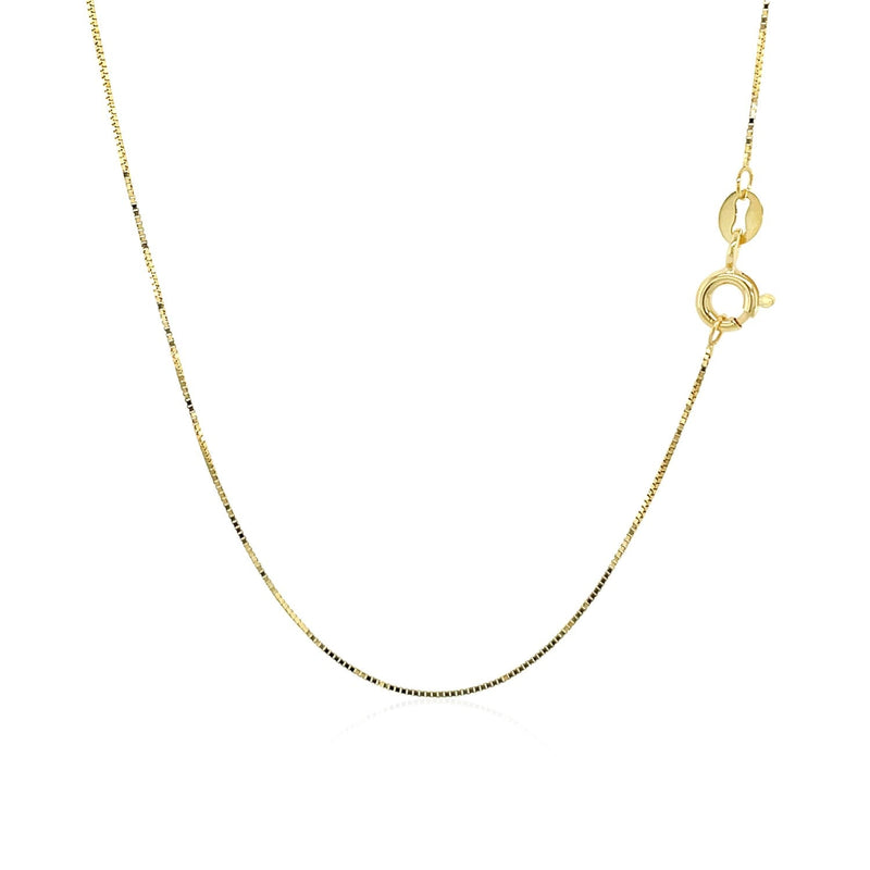 Bids.com 10k Yellow Gold Classic Box Chain 0.45mm Necklaces White Smoke 16 / Yellow Gold,18 / Yellow Gold,20 / Yellow Gold,One / Yellow Gold