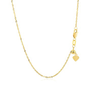 Bids.com 14k Yellow Gold Singapore Style Adjustable Chain (1.40 mm) Necklaces White Smoke 22 / Yellow Gold,One / Yellow Gold