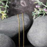 Bids.com 14k Yellow Gold Forsantina Lite Cable Link Chain 1.5mm Necklaces Gray 16 / Yellow Gold,18 / Yellow Gold,20 / Yellow Gold