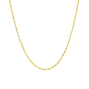 Bids.com 14k Yellow Gold Singapore Chain 1.0mm Necklaces White Smoke 16 / Yellow Gold,18 / Yellow Gold,20 / Yellow Gold,22 / Yellow Gold,24 / Yellow Gold,7 / Yellow Gold