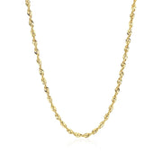 Bids.com 10K Yellow Gold Lite Rope Chain (2.50 mm) Necklaces White Smoke 16 / Yellow Gold,18 / Yellow Gold,20 / Yellow Gold,22 / Yellow Gold,24 / Yellow Gold