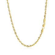 Bids.com 10K Yellow Gold Lite Rope Chain (2.50 mm) Necklaces White Smoke 16 / Yellow Gold,18 / Yellow Gold,20 / Yellow Gold,22 / Yellow Gold,24 / Yellow Gold