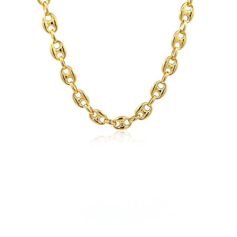 Bids.com 6.9mm 14k Yellow Gold Puffed Mariner Link Chain Necklaces White Smoke 18 / Yellow Gold,20 / Yellow Gold,24 / Yellow Gold,One / Yellow Gold