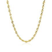 Bids.com 3.0mm 10k Yellow Gold Solid Diamond Cut Rope Chain Necklaces White Smoke 18 / Yellow Gold,20 / Yellow Gold,22 / Yellow Gold,24 / Yellow Gold,30 / Yellow Gold,One / Yellow Gold