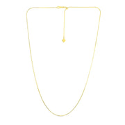 Bids.com 14k Yellow Gold Adjustable Snake Chain 0.85mm Necklaces White Smoke 22 / Yellow Gold,One / Yellow Gold