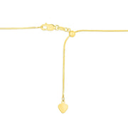 Bids.com 14k Yellow Gold Adjustable Snake Chain 0.85mm Necklaces White Smoke 22 / Yellow Gold,One / Yellow Gold