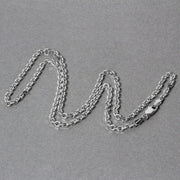 Bids.com 14k White Gold Diamond Cut Cable Link Chain (2.90 mm) Necklaces Dark Gray 18 / White Gold,20 / White Gold,22 / White Gold,24 / White Gold,26 / White Gold