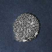 Bids.com 14k White Gold Diamond Cut Cable Link Chain (2.90 mm) Necklaces Dark Slate Gray 18 / White Gold,20 / White Gold,22 / White Gold,24 / White Gold,26 / White Gold