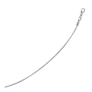 Bids.com 14k White Gold Necklace in a Round Omega Chain Style Necklaces White Smoke 16 / White Gold,17 / White Gold,18 / White Gold,20 / White Gold
