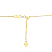 Bids.com 14k Yellow Gold Adjustable Popcorn Chain 1.3mm Necklaces White Smoke 22 / Yellow Gold,One / Yellow Gold
