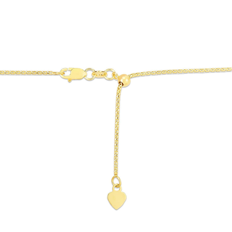 Bids.com 14k Yellow Gold Adjustable Popcorn Chain 1.3mm Necklaces White Smoke 22 / Yellow Gold,One / Yellow Gold