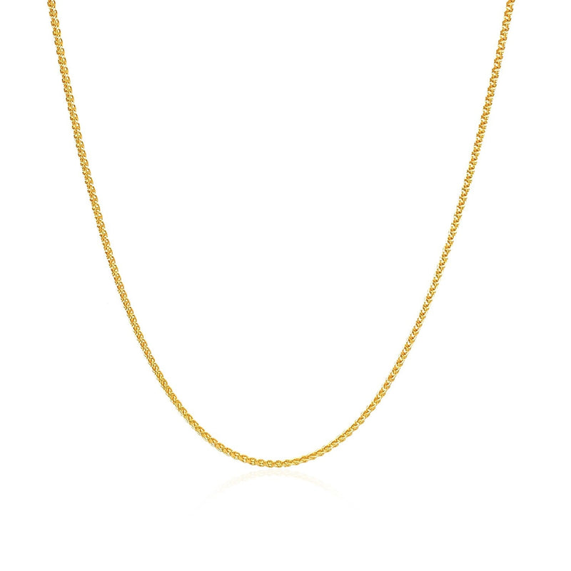 Bids.com 10k Yellow Gold Wheat Chain 1.0mm Necklaces White Smoke 16 / Yellow Gold,18 / Yellow Gold,One / Yellow Gold