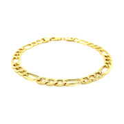 Bids.com 6.5mm 14k Yellow Gold Lite Figaro Bracelet Bracelets White Smoke 8.5 / Yellow Gold