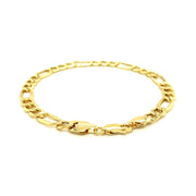 Bids.com 6.5mm 14k Yellow Gold Lite Figaro Bracelet Bracelets White Smoke 8.5 / Yellow Gold