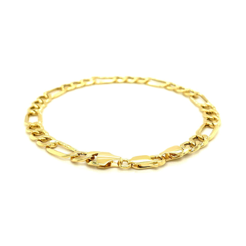 Bids.com 6.5mm 14k Yellow Gold Lite Figaro Bracelet Bracelets White Smoke 8.5 / Yellow Gold