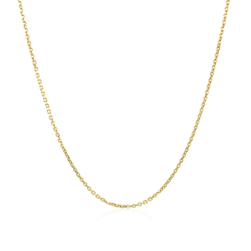 Bids.com 10k Yellow Gold Cable Chain 1.1mm Necklaces White Smoke 16 / Yellow Gold,18 / Yellow Gold,20 / Yellow Gold,One / Yellow Gold