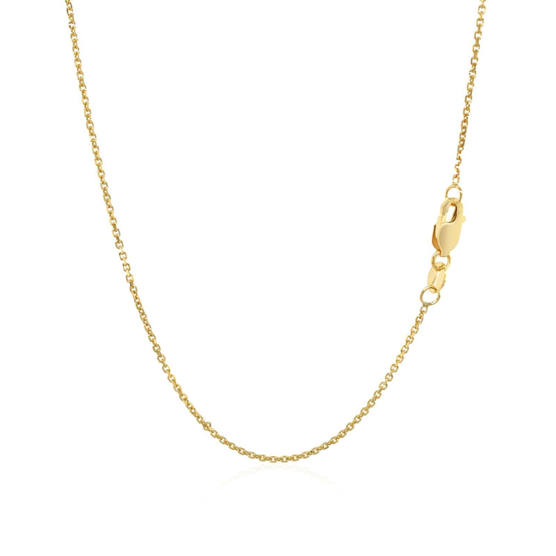 Bids.com 10k Yellow Gold Cable Chain 1.1mm Necklaces White Smoke 16 / Yellow Gold,18 / Yellow Gold,20 / Yellow Gold,One / Yellow Gold