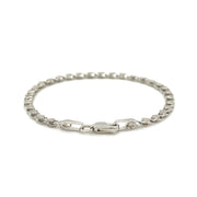 Bids.com 2.9mm 14k White Gold Heart Bracelet Bracelets White Smoke 5.5 / White Gold,7 / White Gold,8 / White Gold