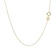Bids.com 10k Yellow Gold Cable Link Chain (0.50 mm) Necklaces White Smoke 18 / Yellow Gold