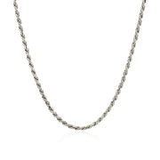 Bids.com Sterling Silver 1.8mm Diamond Cut Rope Style Chain Necklaces White Smoke 16 / Sterling Silver,18 / Sterling Silver,20 / Sterling Silver,24 / Sterling Silver,30 / Sterling Silver