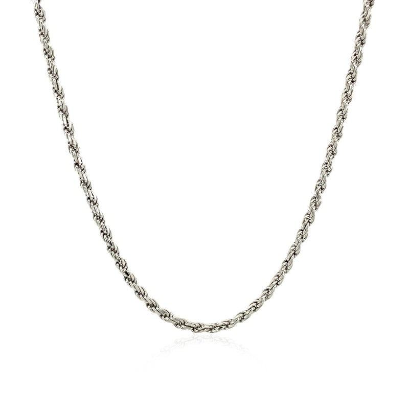 Bids.com Sterling Silver 1.8mm Diamond Cut Rope Style Chain Necklaces White Smoke 16 / Sterling Silver,18 / Sterling Silver,20 / Sterling Silver,24 / Sterling Silver,30 / Sterling Silver