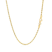 Bids.com 14k Yellow Gold Solid Diamond Cut Rope Chain (1.60 mm) Necklaces White Smoke 16 / Yellow Gold,18 / Yellow Gold,20 / Yellow Gold,22 / Yellow Gold,24 / Yellow Gold,26 / Yellow Gold