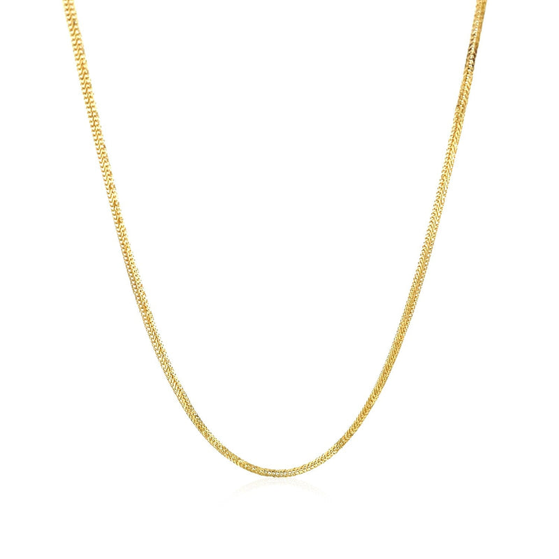 Bids.com 14k Yellow Gold Foxtail 1.0mm Chain Necklaces White Smoke 16 / Yellow Gold,18 / Yellow Gold,20 / Yellow Gold