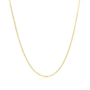 Bids.com 14k Yellow Gold Diamond Cut Cable Link Chain 1.1mm Necklaces White Smoke 16 / Yellow Gold,18 / Yellow Gold,20 / Yellow Gold,24 / Yellow Gold,One / Yellow Gold