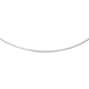 Bids.com 14k White Gold Classic Omega Style Chain (2 mm) Necklaces White Smoke 16 / White Gold,18 / White Gold