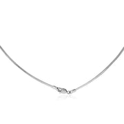Bids.com 14k White Gold Classic Omega Style Chain (2 mm) Necklaces White Smoke 16 / White Gold,18 / White Gold