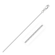 Bids.com 14k White Gold Diamond Cut Round Wheat Chain 1.2mm Necklaces White Smoke 16 / White Gold,18 / White Gold,20 / White Gold,24 / White Gold,30 / White Gold,One / White Gold