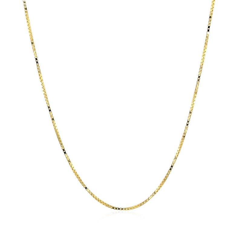 Bids.com 14k Yellow Gold Classic Box Chain 0.7mm Necklaces White Smoke 16 / Yellow Gold,18 / Yellow Gold,20 / Yellow Gold,24 / Yellow Gold