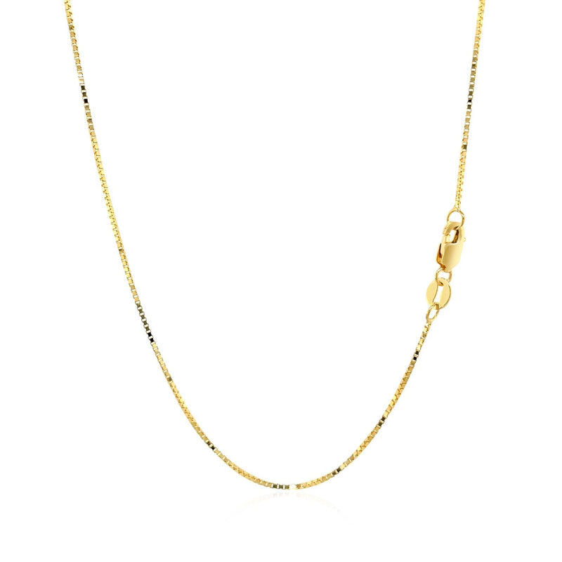 Bids.com 14k Yellow Gold Classic Box Chain 0.7mm Necklaces White Smoke 16 / Yellow Gold,18 / Yellow Gold,20 / Yellow Gold,24 / Yellow Gold
