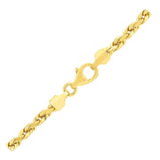 Bids.com 3.5mm 14k Yellow Gold Solid Diamond Cut Rope Chain Necklaces White Smoke 18 / Yellow Gold,20 / Yellow Gold,22 / Yellow Gold,24 / Yellow Gold,30 / Yellow Gold,One / Yellow Gold