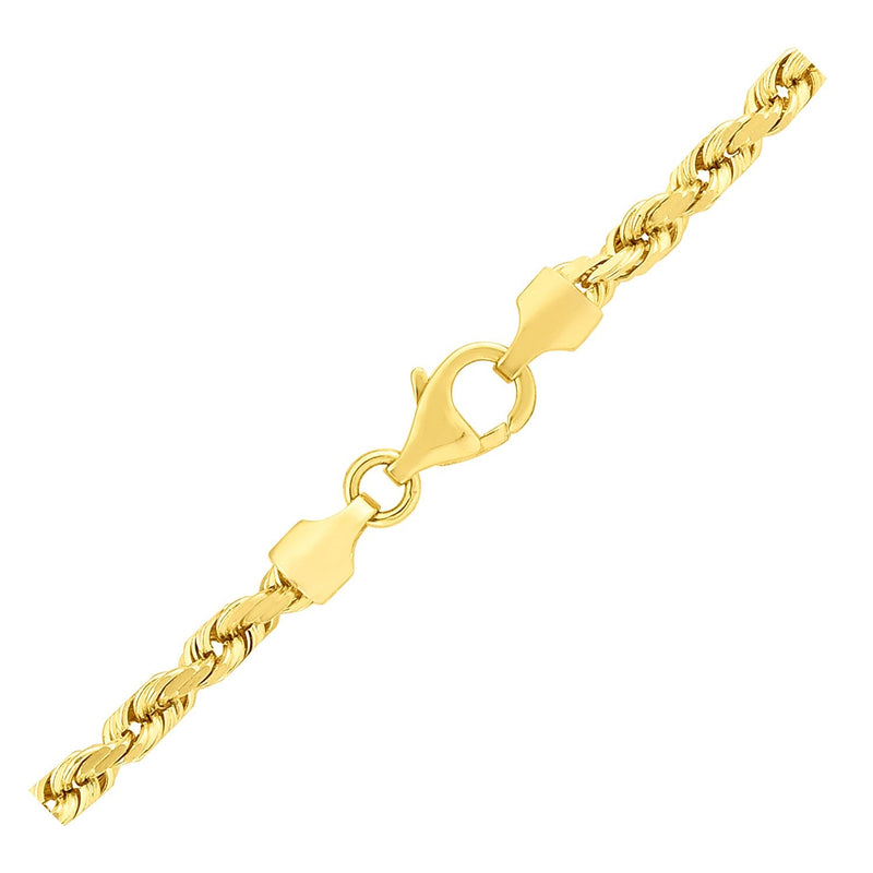 Bids.com 3.5mm 14k Yellow Gold Solid Diamond Cut Rope Chain Necklaces White Smoke 18 / Yellow Gold,20 / Yellow Gold,22 / Yellow Gold,24 / Yellow Gold,30 / Yellow Gold,One / Yellow Gold
