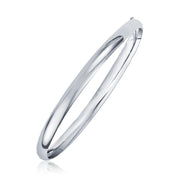Bids.com Classic Bangle in 14k White Gold (6.0mm) Bracelets White Smoke 7 / White Gold,8 / White Gold